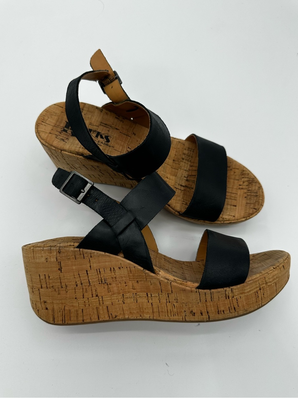 Kork Ease Austin 3” Black Sling Back Sandals size 8 - Picture 2 of 9